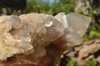 Natural Smokey Cascading Phantom Quartz Clusters x 2 From Luena, Congo - TopRock
