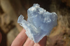 Natural Etched Blue Chalcedony Specimens  x 12 From Nsanje, Malawi - Toprock Gemstones and Minerals 