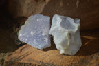 Natural Etched Blue Chalcedony Specimens  x 12 From Nsanje, Malawi - Toprock Gemstones and Minerals 