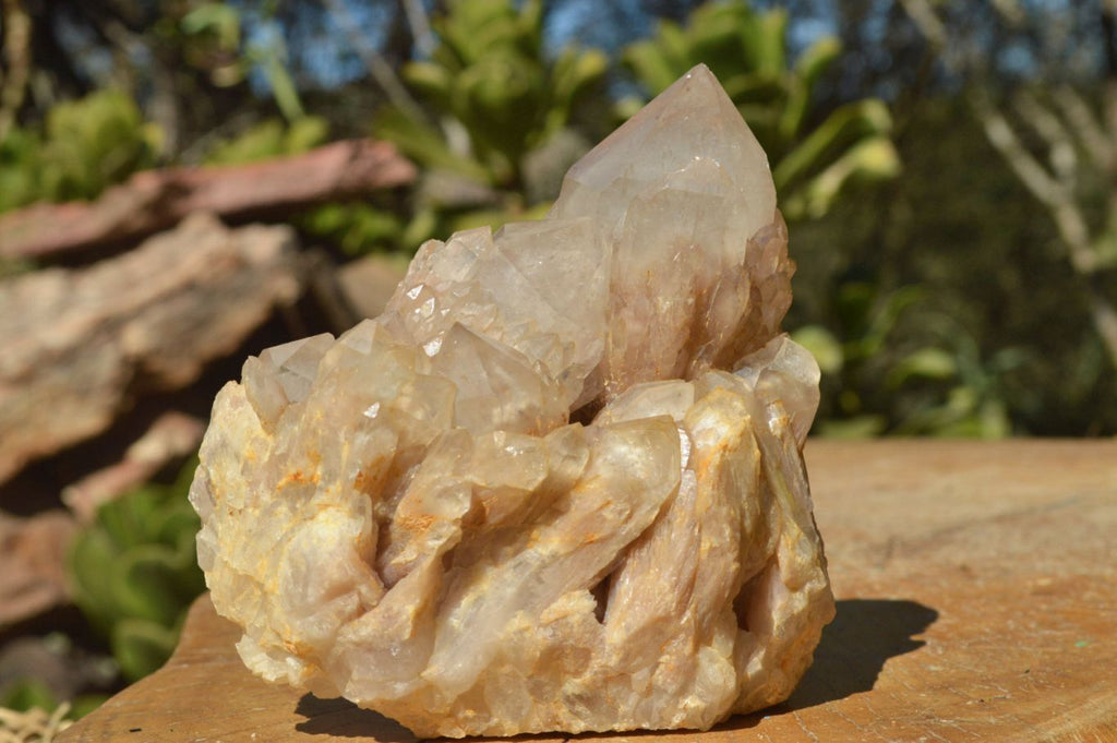 Natural Smokey Cascading Phantom Quartz Clusters x 2 From Luena, Congo - TopRock