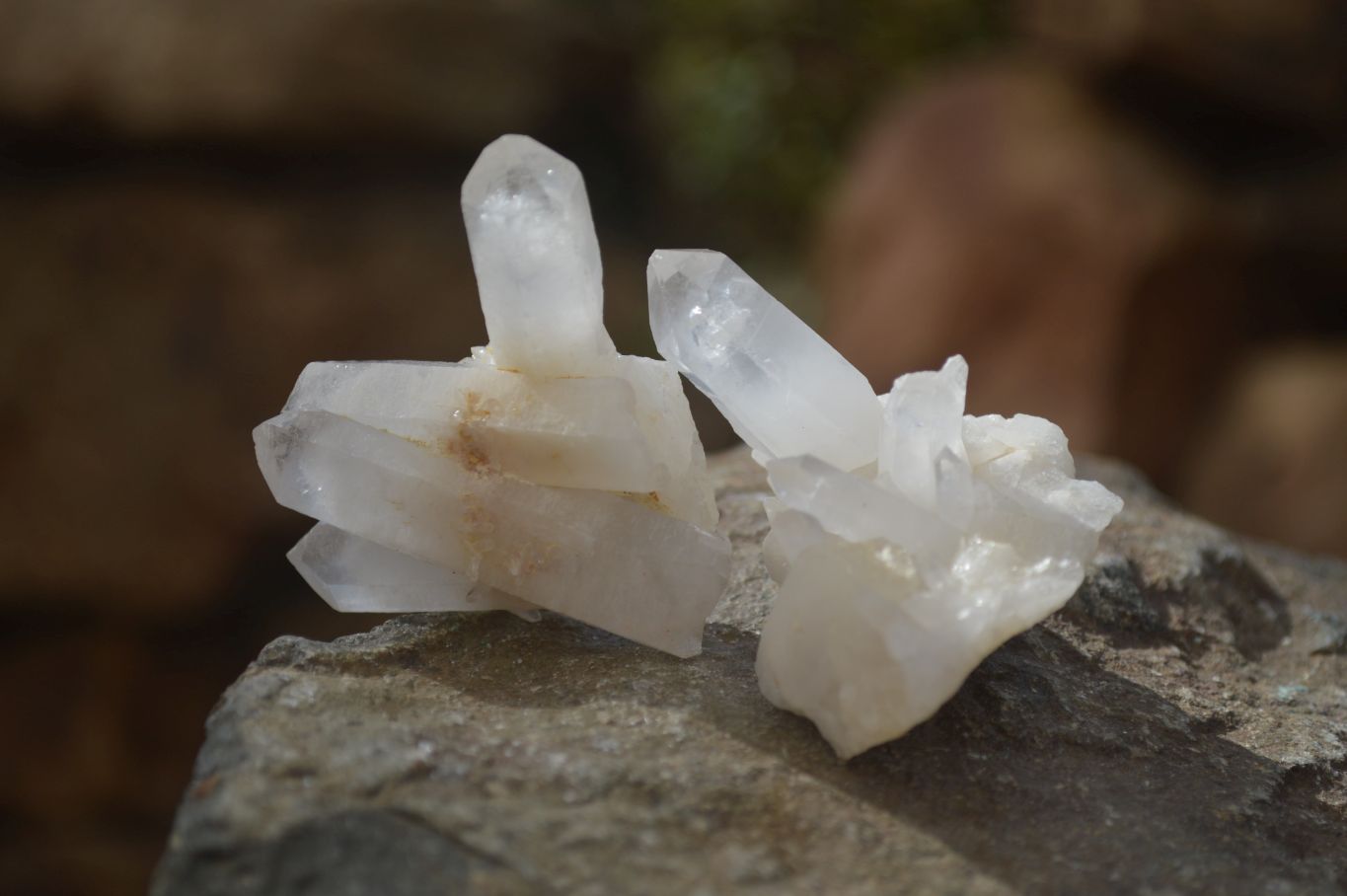 Natural Small Quartz Clusters  x 35 From Madagascar - Toprock Gemstones and Minerals 
