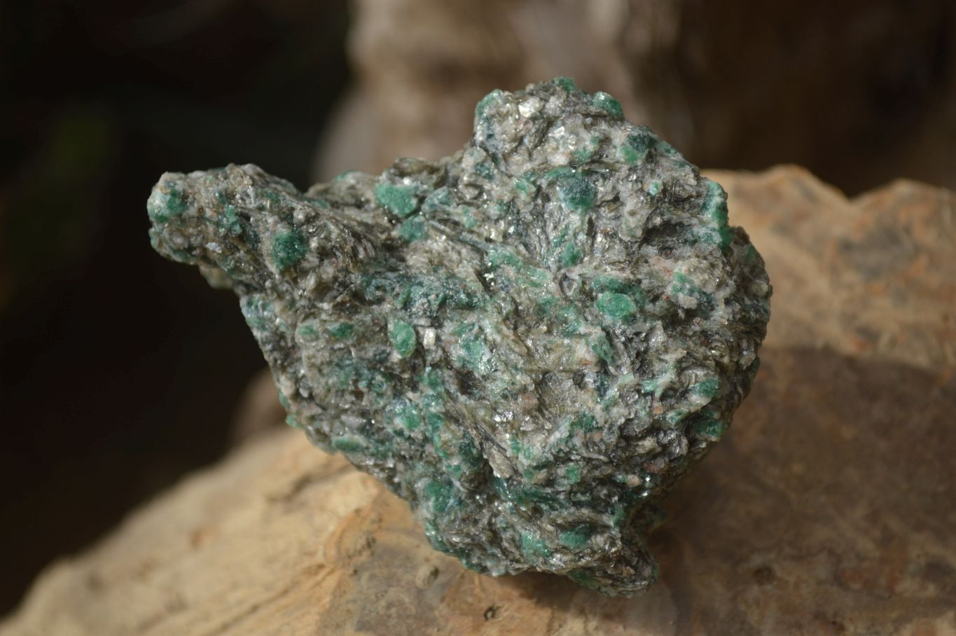 Natural Rare Emerald Mica In Matrix Cobbed Specimens x 12 From Mutoko, Zimbabwe - Toprock Gemstones and Minerals 