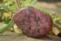 Polished Red Rhodonite Free Forms x 3 From Zimbabwe - Toprock Gemstones and Minerals 