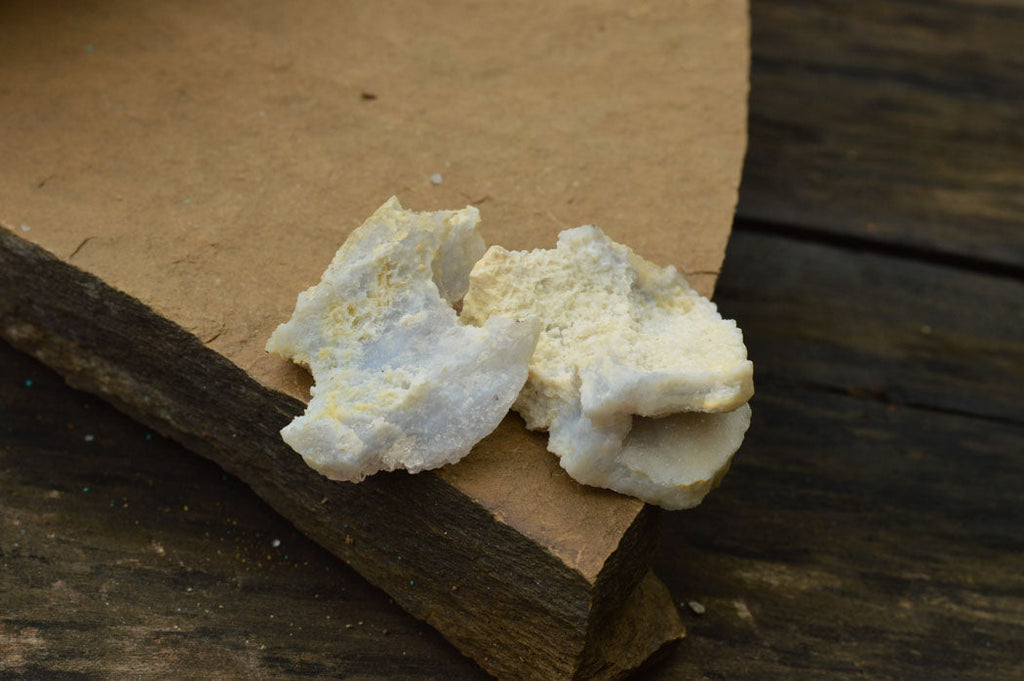 Natural Mini Etched Blue Chalcedony Specimens  x 35 From Malawi - TopRock