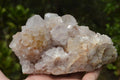 Natural White Spirit Quartz Clusters x 4 From Southern Africa - TopRock