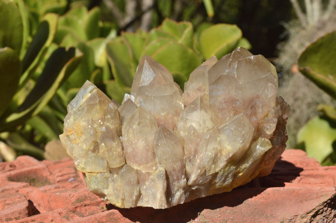 Natural Smokey Cascading Phantom Quartz Clusters x 2 From Luena, Congo - TopRock