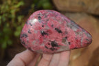 Polished Red Rhodonite Free Forms x 3 From Zimbabwe - Toprock Gemstones and Minerals 