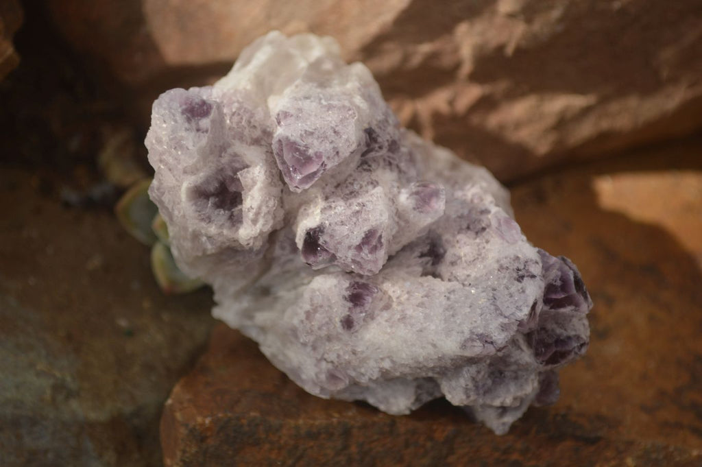 Natural Sugar Amethyst Clusters  x 4 From Solwezi, Zambia - Toprock Gemstones and Minerals 