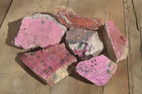 Natural Pink Salrose Cobaltion Dolomite Specimens  x 6 From Kakanda, Congo - Toprock Gemstones and Minerals 