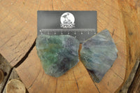 Polished Semi Translucent Watermelon Fluorite Slices x 12 From Uis, Namibia - TopRock