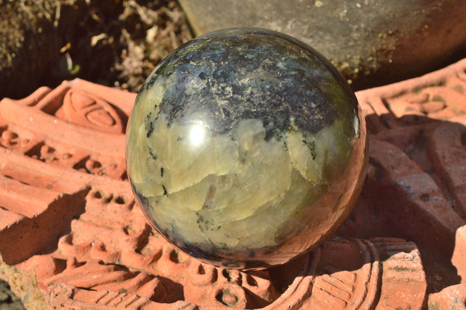 Polished Iolite Water Sapphire Spheres x 2 From Madagascar - TopRock