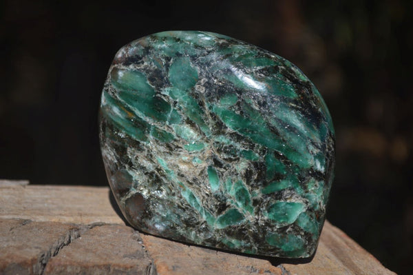 Polished Rare Emerald In Matrix Standing Free Forms  x 3 From Sandawana, Zimbabwe - Toprock Gemstones and Minerals 