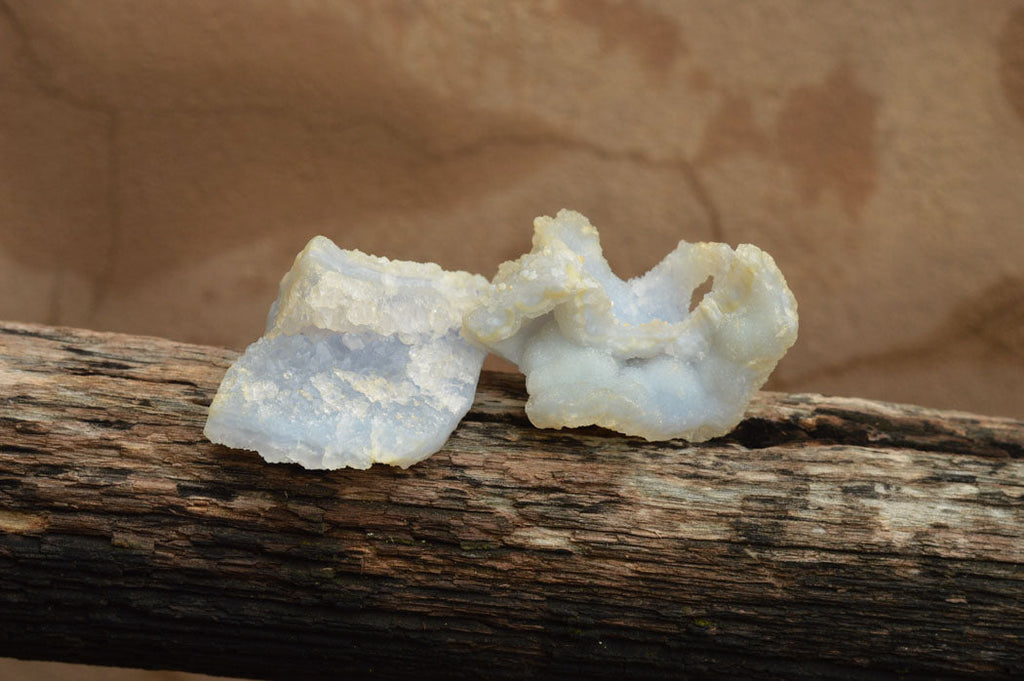 Natural Mini Etched Blue Chalcedony Specimens  x 35 From Malawi - TopRock