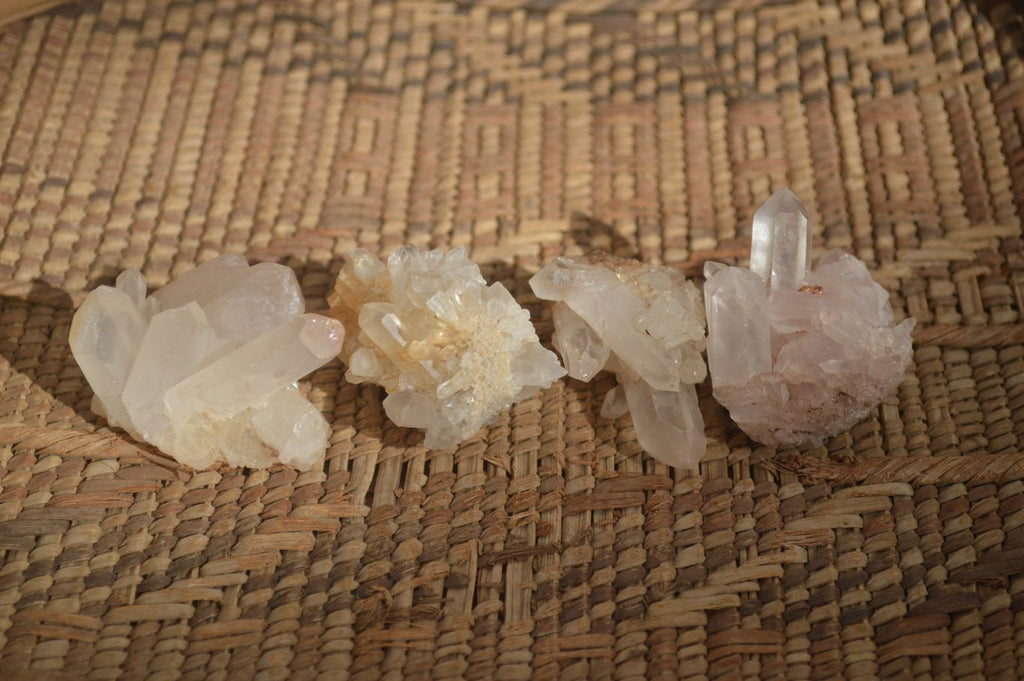 Natural Small Mixed Quartz Clusters  x 35 From Madagascar - Toprock Gemstones and Minerals 