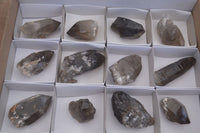 Natural Smokey Quartz Crystals x 12 From Malawi - Toprock Gemstones and Minerals 