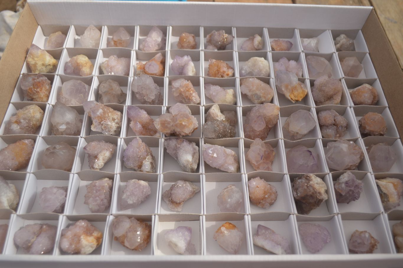 Natural Small Spirit Amethyst Quartz Crystals x 70 From Boekenhouthoek, South Africa - Toprock Gemstones and Minerals 