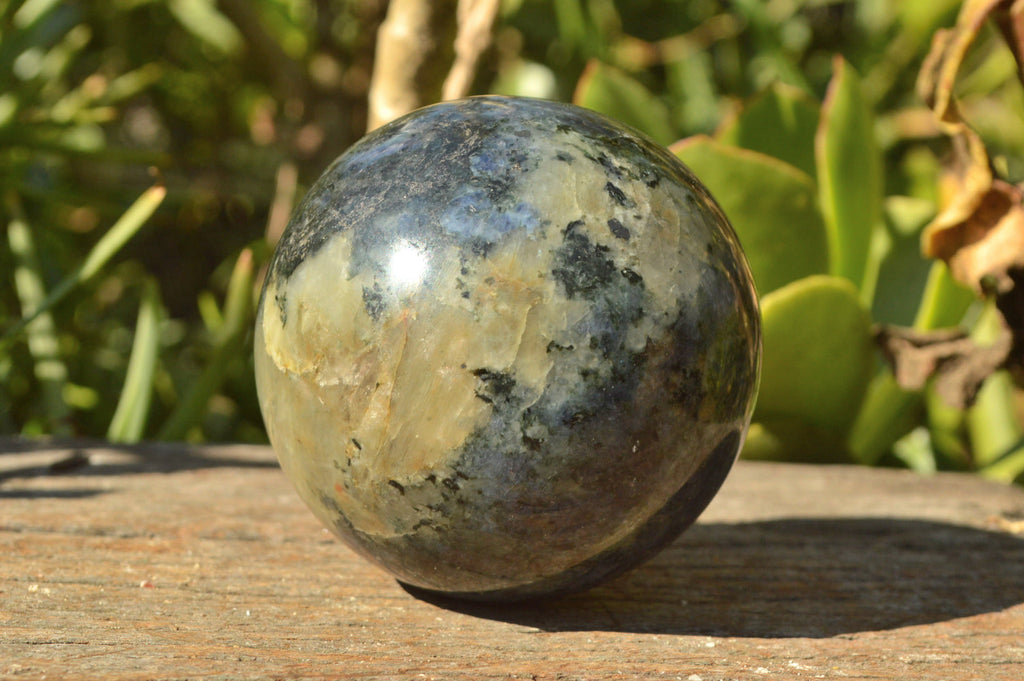 Polished Iolite Water Sapphire Spheres x 2 From Madagascar - TopRock