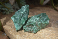 Natural Rough Jade Cobbed Specimens x 12 From Swaziland