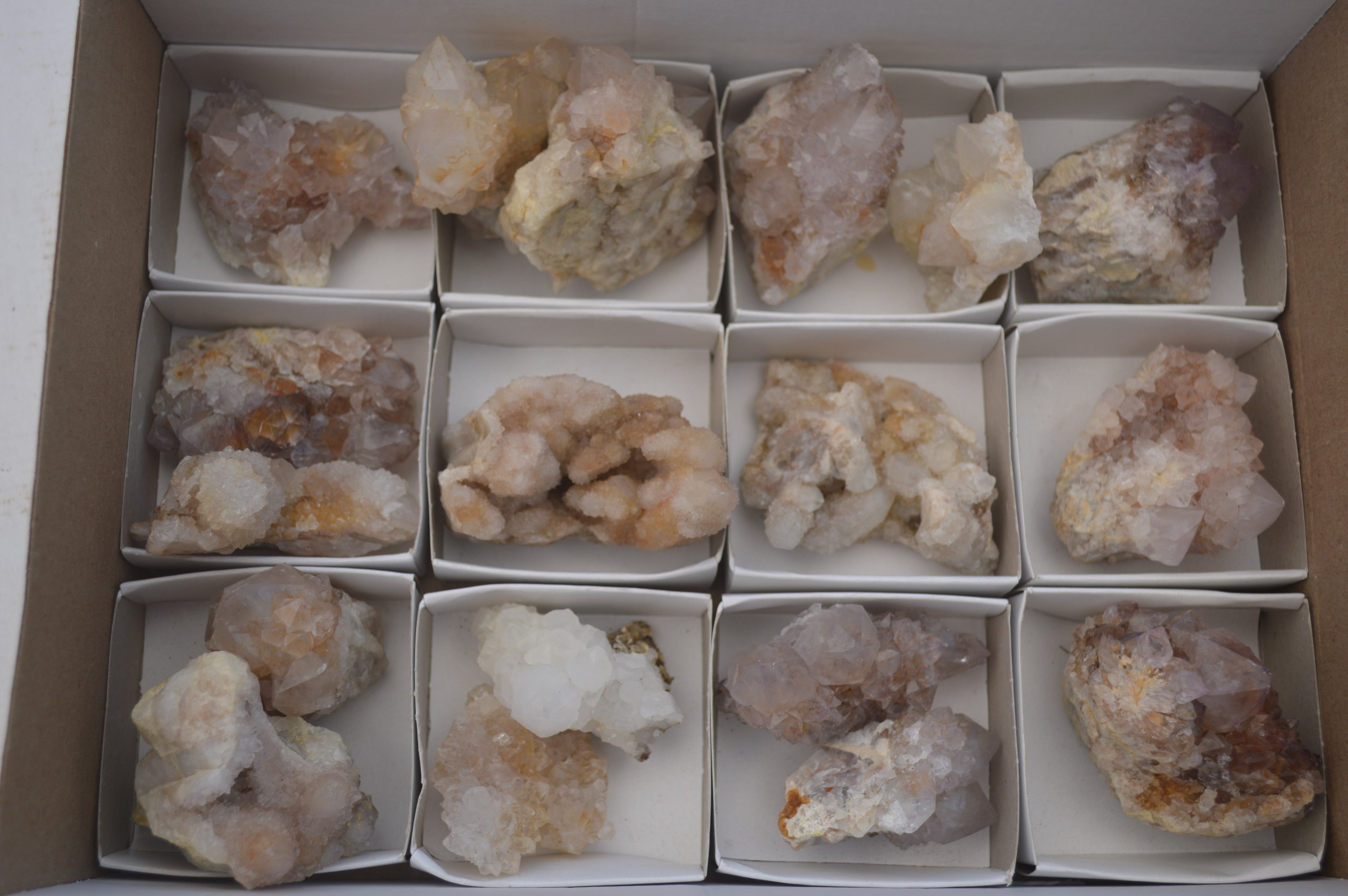 Natural Spirit Quartz Clusters  x 18 From Boekenhouthoek, South Africa - TopRock