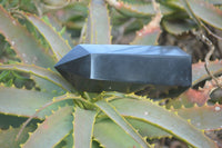 Polished Black Basalt Points  x 6 From Madagascar