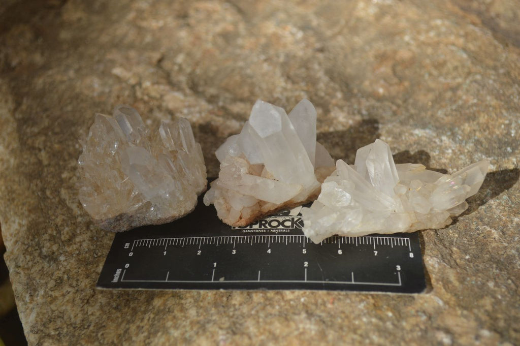 Natural Small Mixed Quartz Clusters  x 35 From Madagascar - Toprock Gemstones and Minerals 