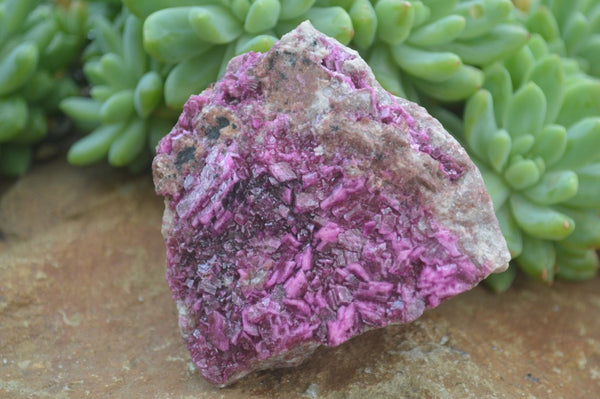 Natural Pink Salrose Cobaltion Dolomite Specimens With Ball Malachite  x 6 From Congo