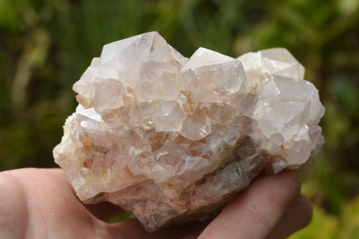 Natural White Spirit Quartz Clusters x 4 From Southern Africa - TopRock