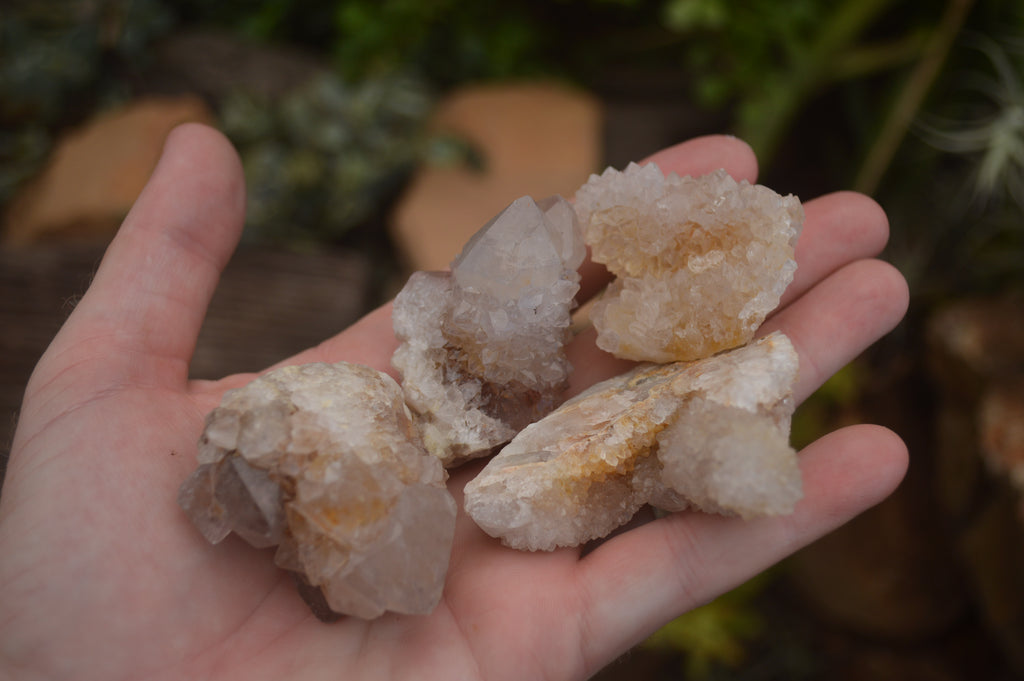 Natural Spirit Quartz Clusters  x 18 From Boekenhouthoek, South Africa - TopRock