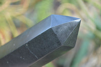 Polished Black Basalt Points  x 6 From Madagascar