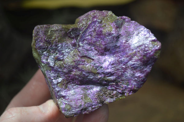 Natural Rough Purple Stichtite Cobbed Pieces  x 12 From Barberton, South Africa - Toprock Gemstones and Minerals 
