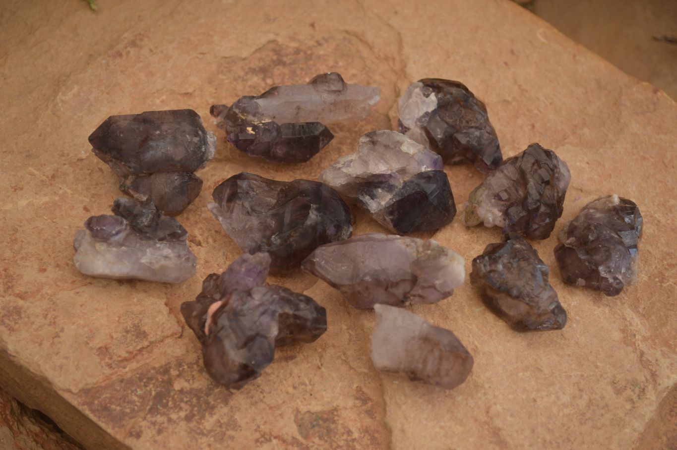 Natural Window Amethyst Crystal Specimens  x 12 From Chiredzi, Zimbabwe - Toprock Gemstones and Minerals 