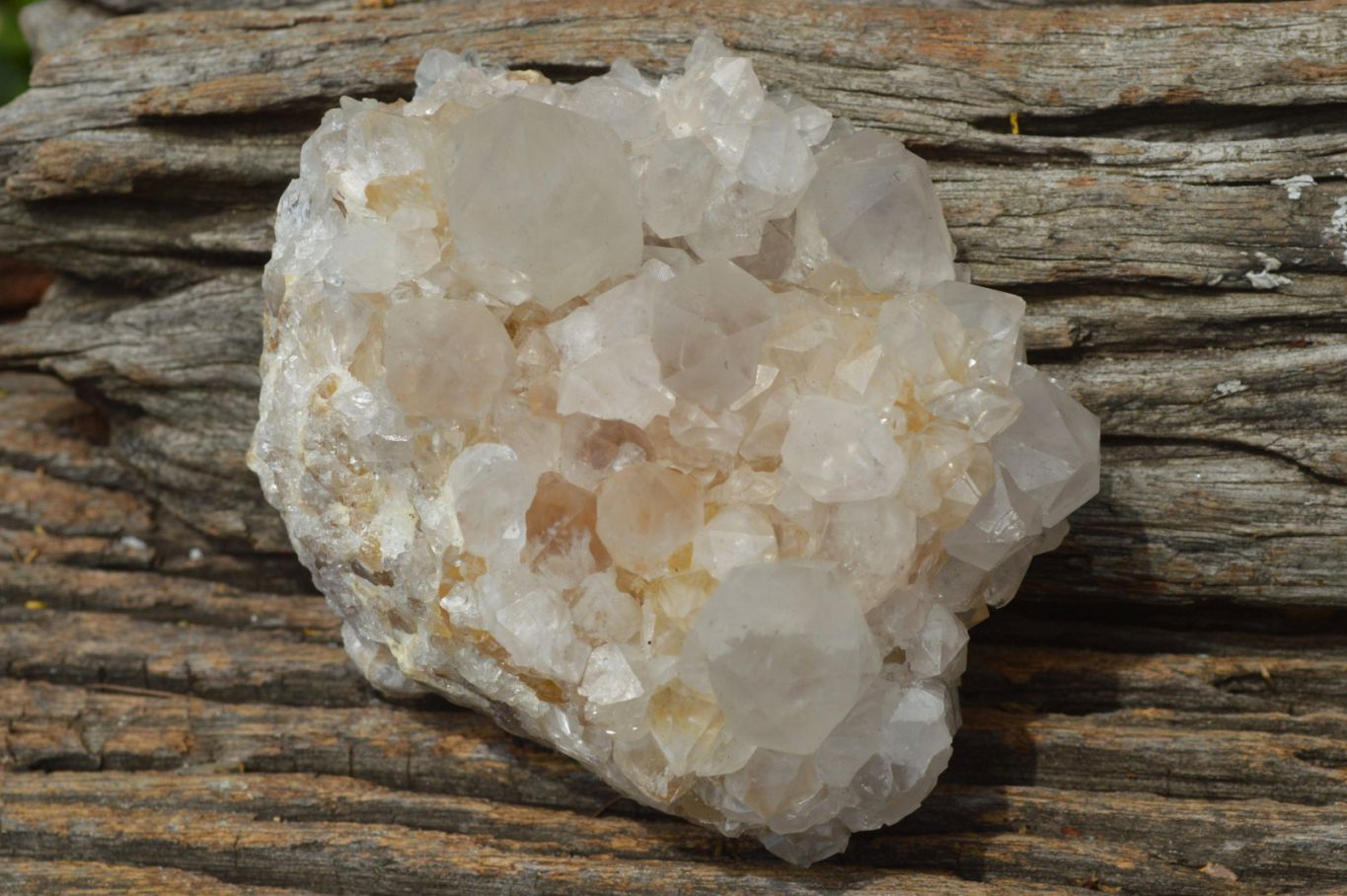 Natural White Spirit Quartz Clusters x 4 From Southern Africa - TopRock