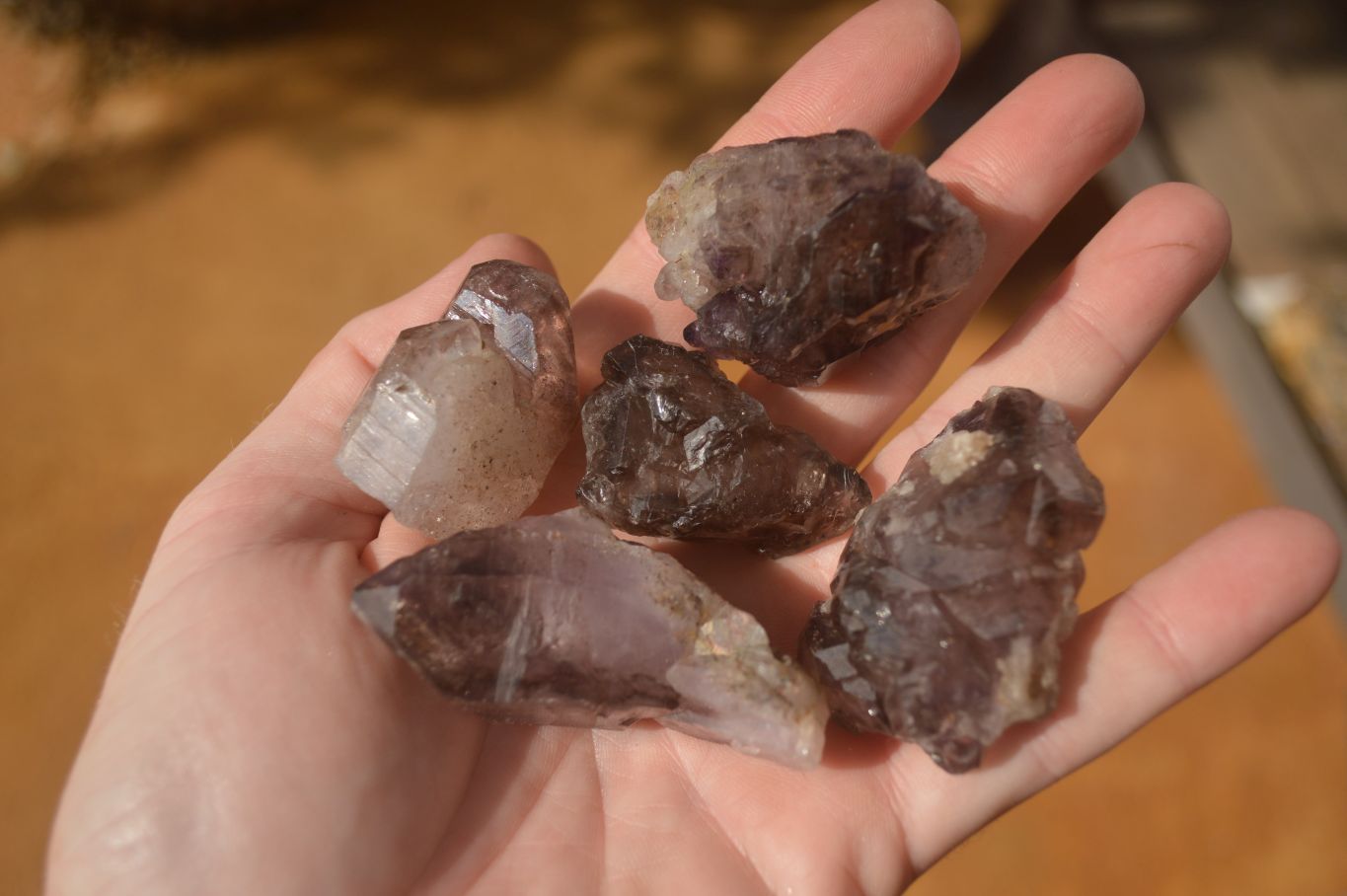 Natural Window Amethyst Crystal Specimens  x 12 From Chiredzi, Zimbabwe - Toprock Gemstones and Minerals 