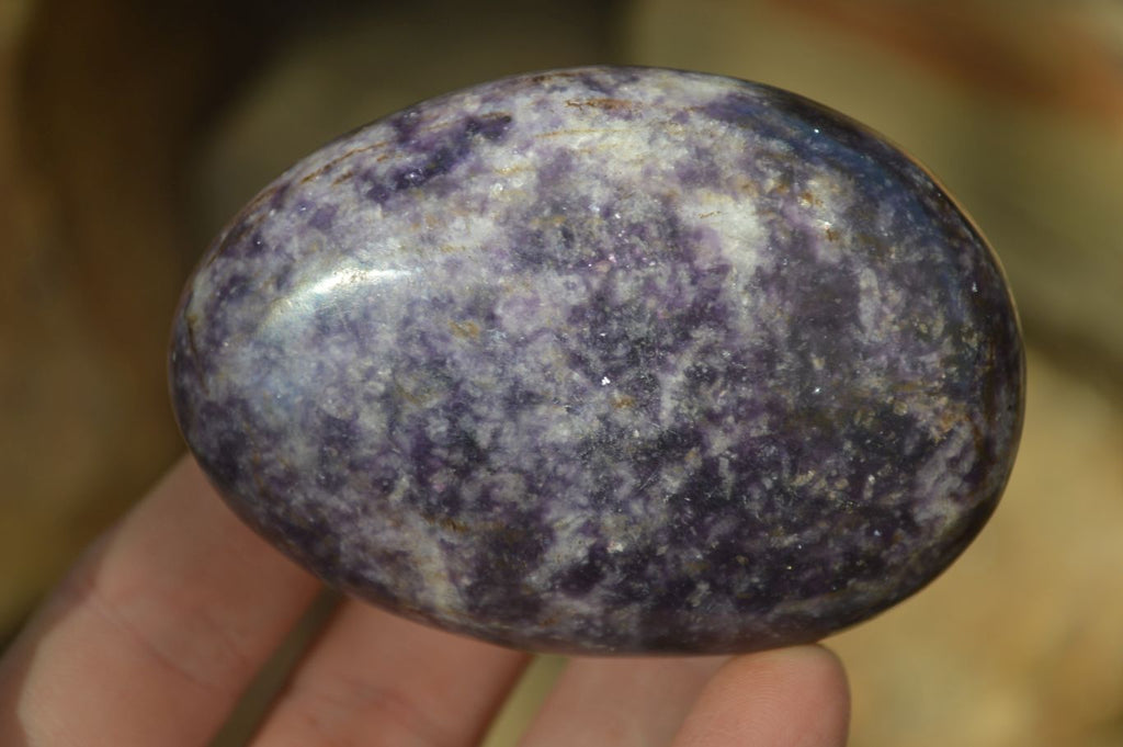 Polished Purple Lepidolite Free Forms  x 6 From Zimbabwe - Toprock Gemstones and Minerals 