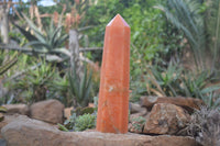 Polished Orange Twist Calcite Tower x 1 From Maevantanana, Madagascar - Toprock Gemstones and Minerals 