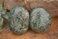 Polished Emerald In Matrix Standing Free Forms x 6 From Sandawana, Zimbabwe - TopRock