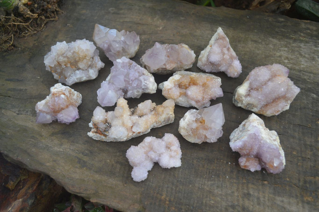 Natural Mixed Spirit Amethyst Quartz Clusters  x 12 From Boekenhouthoek, South Africa - Toprock Gemstones and Minerals 
