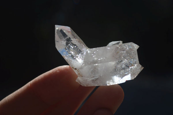 Natural  Clear Quartz Crystals With Hints Of Amethyst  x 35 From Brandberg, Namibia - Toprock Gemstones and Minerals 