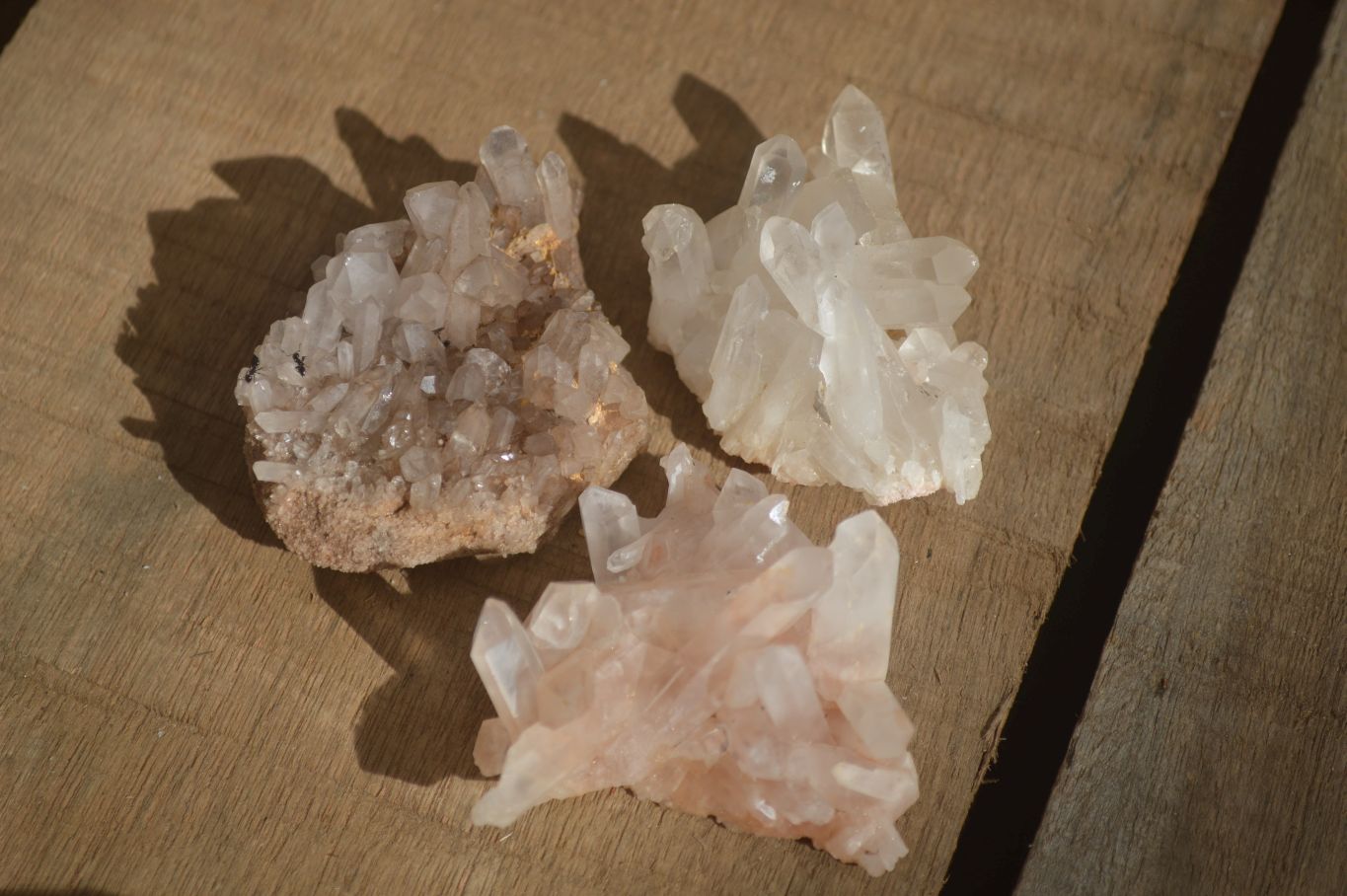 Natural Small Mixed Quartz Clusters  x 35 From Madagascar - Toprock Gemstones and Minerals 