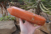 Polished Orange Twist Calcite Tower x 1 From Maevantanana, Madagascar - Toprock Gemstones and Minerals 