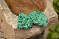 Natural Small Chatoyant Silky Malachite Specimens x 24 From Kasompe, Congo - TopRock