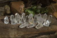Polished Semi Optic Clear Quartz Points x 24 From Madagascar - Toprock Gemstones and Minerals 