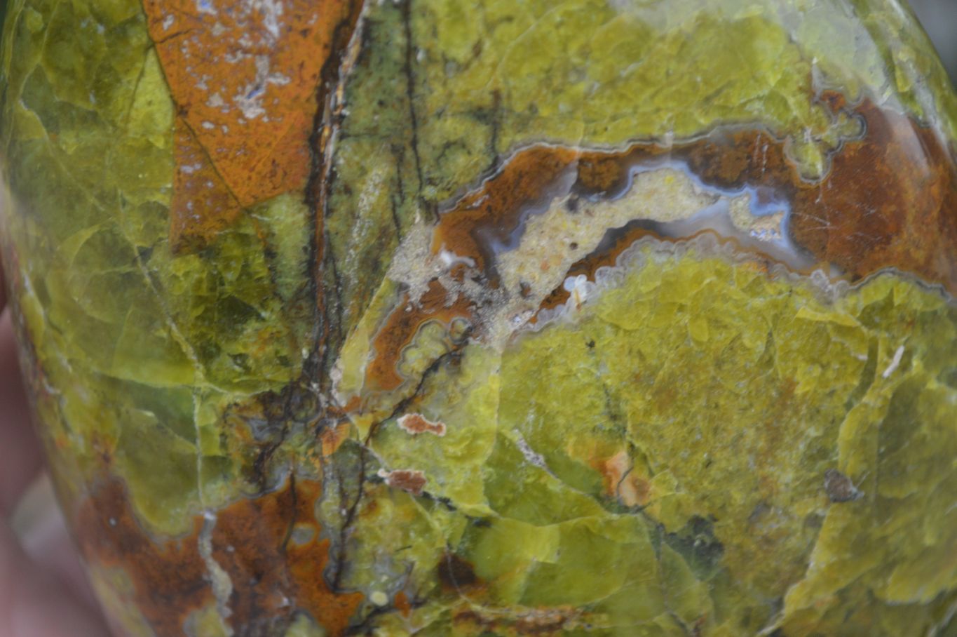 Polished Green Opal Standing Free Forms  x 2 From Madagascar - Toprock Gemstones and Minerals 