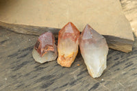 Natural Single Red Hematoid Phantom Quartz Crystals  x 24 From Karoi, Zimbabwe - TopRock