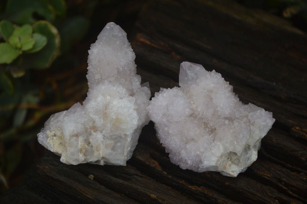 Natural Pale Lilac Spirit Quartz Clusters x 12 From Boekenhouthoek, South Africa - Toprock Gemstones and Minerals 
