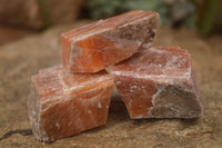 Natural New Sunset Orange Calcite Specimens  x 12 From Spitzkop, Namibia - Toprock Gemstones and Minerals 