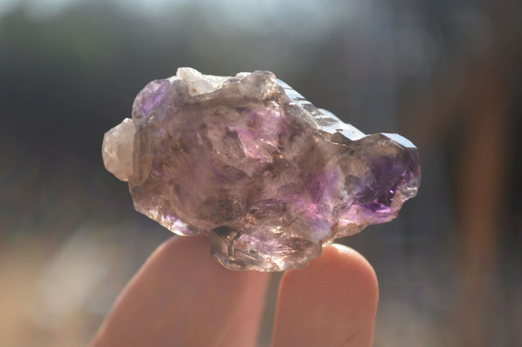 Natural Window Amethyst Crystal Specimens  x 12 From Chiredzi, Zimbabwe - Toprock Gemstones and Minerals 