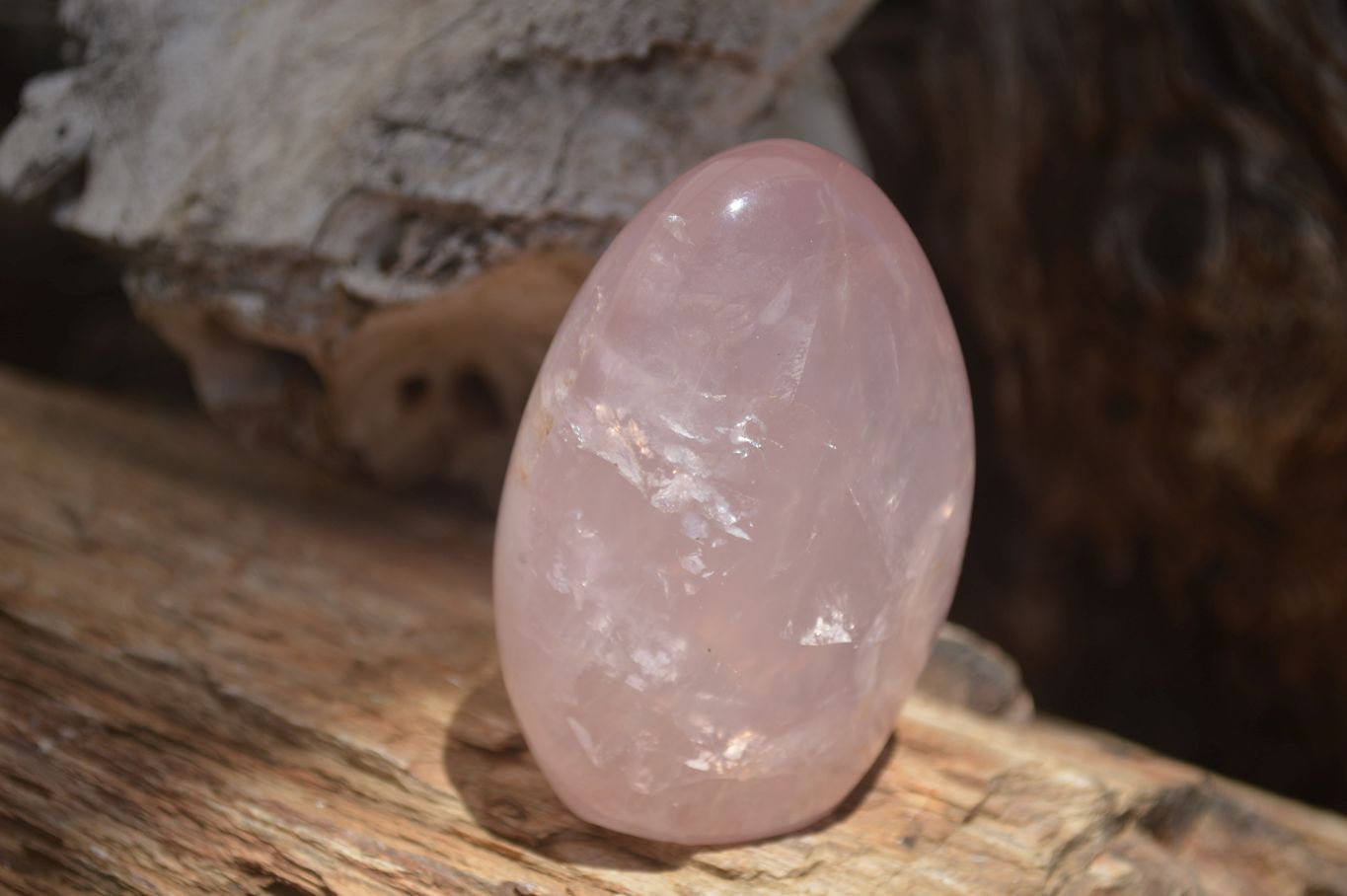 Polished Gemmy Pink Rose Quartz Standing Free Forms  x 6 From Ambatondrazaka, Madagascar - TopRock