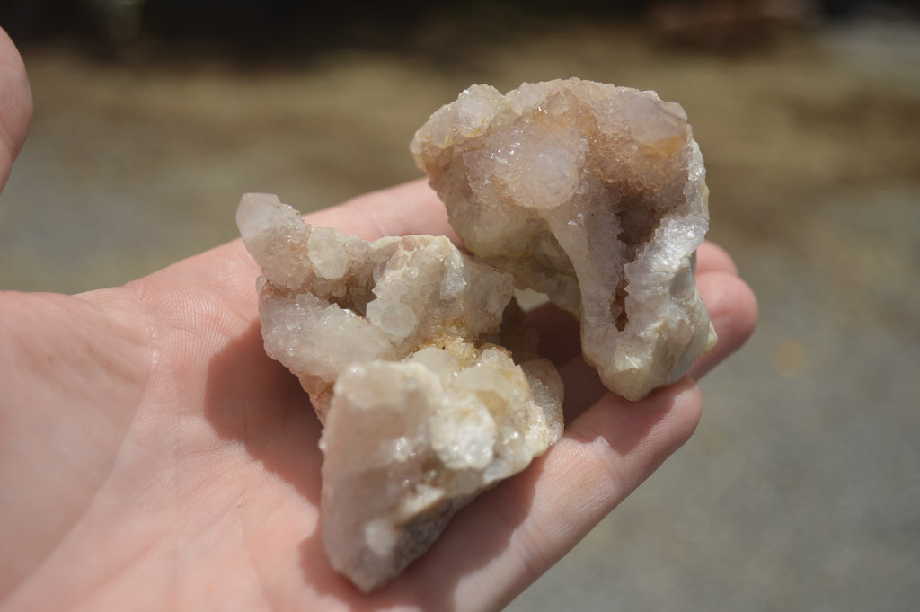 Natural Spirit Quartz Clusters  x 18 From Boekenhouthoek, South Africa - TopRock