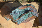 Natural Drusy Coated Ball Malachite On Dolomite Specimen x 1 From Likasi, Congo - Toprock Gemstones and Minerals 